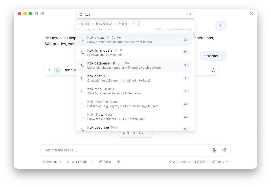 Bang commands
