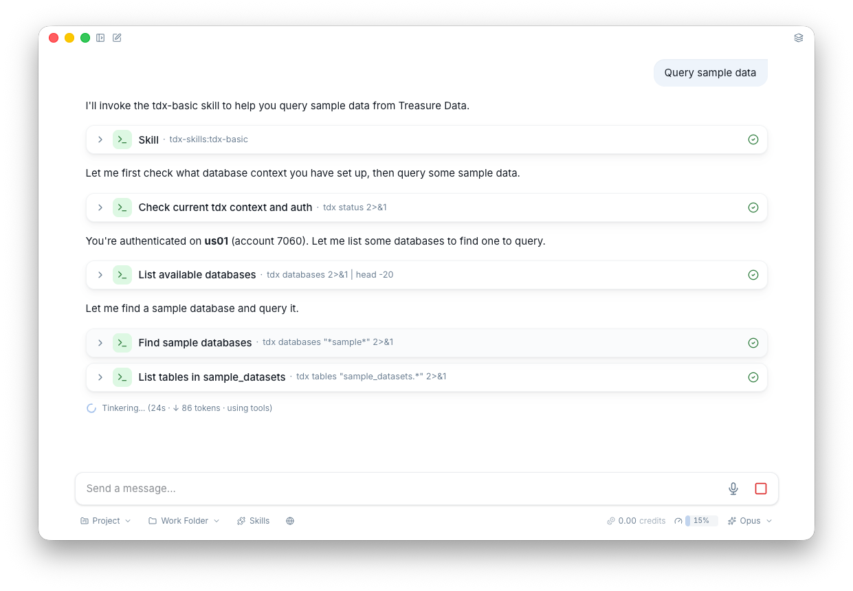 Chat interface