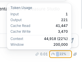 Context window indicator